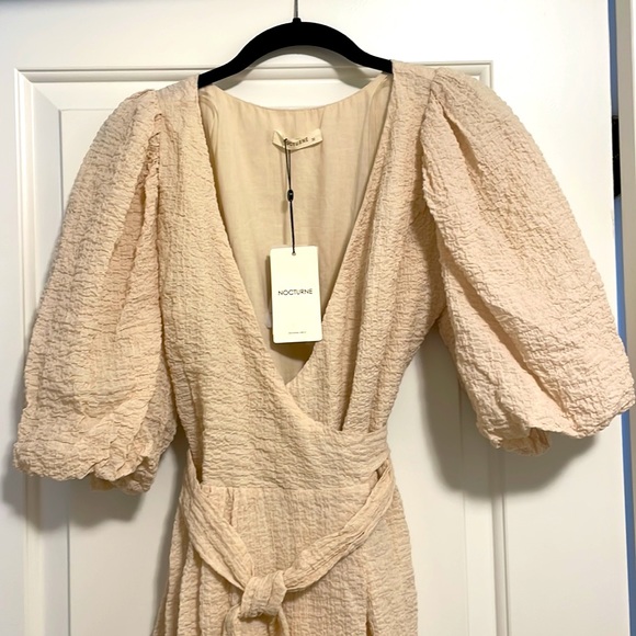 NWT Nocturne blush wrap dress - Picture 2 of 6